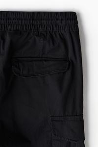 Pantalon de jogging décontracté pour hommes, 100% coton, sergé, taille élastique, cordon de serrage, haute qualité, confortable, usine - Product Image 3