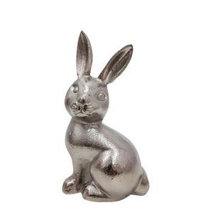 Ceci est digne lapin aluminium laiton brut couleur Sculpture pour la maison et décorations de Pâques cadeaux en gros décoratif à la main - Product Image 2