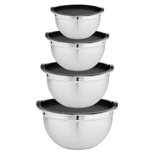 Venta de fábrica, cuenco para mezclar, cuenco alemán de acero inoxidable, plato para servir de cobre, exportador al por mayor, cuenco alemán de Metal personalizado 2025 - Product Image 1