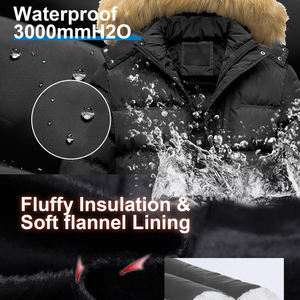 Doudoune pour homme Manteau de haute qualité avec grand col Doudoune originale pour homme Veste d'hiver d'extérieur Respirante, grande taille - Product Image 4