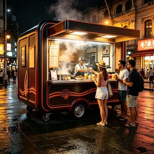 Chariot professionnel pour sushis <span class=keywords><strong>et</strong></span> <span class=keywords><strong>poke</strong></span> bowls avec vitrine réfrigérée <span class=keywords><strong>et</strong></span> station de sauce soja pour les consommateurs soucieux de leur santé - Product Image 1