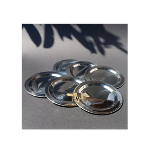 Steel coaster <b>Christmas</b> Housewarming Home Office Drinks Coasters for Cups round shape and sale - Product Image 1