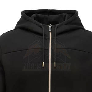 เสื้อมีฮู้ดผ้าฝ้ายสำหรับผู้ชาย, เสื้อมีกระเป๋าผ้าฟลีซสีพื้นระบายอากาศน้ำหนักเบาใส่ได้พอดีตัว360g - Product Image 6