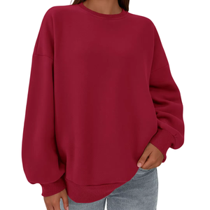 Sudaderas cómodas para mujer, jersey de gran tamaño, manga larga, logotipo personalizado, ropa de calle de moda, sudadera de tela suave para mujer - Product Image 5