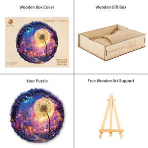 Rompecabezas de Diente de León de Madera Irregular, Rompecabezas 3D con Forma de Animal Único, Regalo Creativo de Decoración para el Hogar para Adultos y Niños - Product Image 3