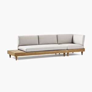 Sofá de Jardín para Patio, Madera de Teca Sólida de Alta Calidad y Cojín Resistente al Sol para Uso en Exteriores - Product Image 3