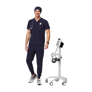 OEM Supplier Men Hospital Scrub Cap Breathable Cotton Surgical Doctor Nurse Adjustable <b>Tie</b> <b>Back</b> Medical Operating Room Hat - Product Image 2