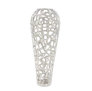 Vase de sol côtier en fer découpé corail, fait main, de haute qualité, écologique et résistant à la rouille, pour mariages, anniversaires et pendaison de crémaillère - Product Image 1