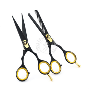 Top Rated Hairdressing Scissor Adjustable Haircut Thinning <b>Shears</b> Flat Teeth 6" Japan Stainless Silicone Grip Light Weight - Product Image 5