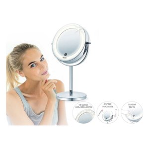 Beurer Makeup <b>Mirror</b> With Light 7x Magnification <b>Silver</b> Vanity <b>Mirror</b> - Product Image 4
