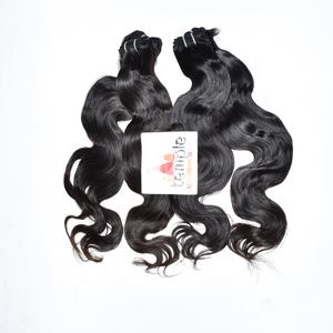 Extensions de cheveux humains vietnamiens à vague profonde du fabricant Traitement chimique Aucun Paquet de tissage à cuticules alignées Curl de gros - Product Image 2