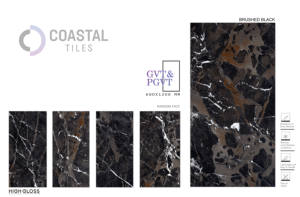 Carreaux modernes classiques 600x1200MM bruns très brillants 24X48 pour mur intérieur fonction brique réfractaire meilleurs tarifs - Product Image 3