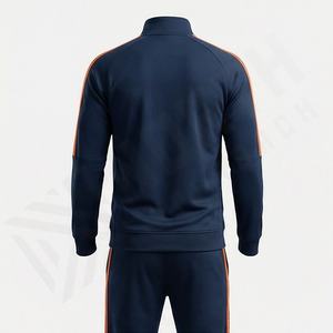 Ensemble de survêtement technique en molleton pour homme, coupe ajustée, deux pièces, sweat à capuche et pantalon de jogging, confortable, respirant, vêtements de sport, tenue de sport pour la salle de sport - Product Image 2