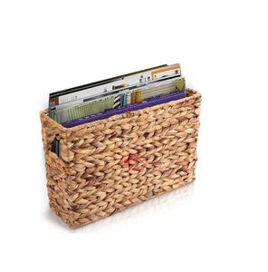 Cesta de almacenamiento de Jacinto para el hogar Ahorro de espacio Cesta tejida de ratán hecha a mano Agua - Product Image 6