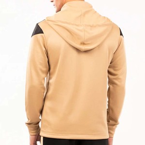 Conjunto de chándal con capucha y cremallera de bloque de Color personalizado para hombre, ropa informal de invierno, chándal transpirable con cierre de cordón, estampado 2 en 1 - Product Image 5