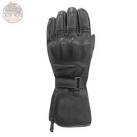 Gants de ski et de moto unisexes personnalisables en cuir véritable imperméables, isolés thermiquement, antidérapants et compatibles avec les écrans tactiles