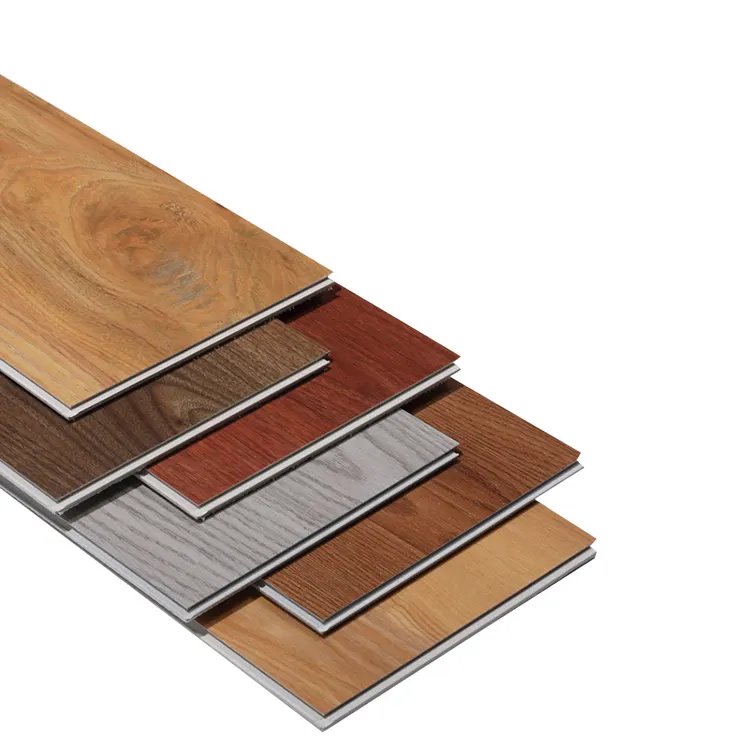 fireproof Decor Garage Flooring Tiles Click PVC Plastic Wood Floor 4mm Vinyl Planks Luxury SPC Flooring