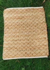 Tapis classique fait main abstrait 8x10 10x10 à bord festonné en coton pelucheux antidérapant écologique pour salon et camping - Product Image 5