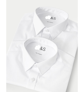 Camisas Escolares Unisex al por Mayor, Sin Plancha, Corte Regular, Tela de Algodón, Manga Larga, para Niños de 2 a 18 Años, OEM Personalizado - Product Image 5