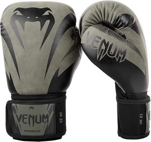 Guantes de boxeo con cordones profesionales Colores personalizados Guantes de lucha de boxeo con cordones de cuero real - Product Image 1