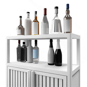 ตู้เก็บของไม้ไผ่สีขาวขนาดใหญ่สำหรับบ้านห้องน้ำหรือเฟอร์นิเจอร์ห้องนั่งเล่นพร้อมชั้นวาง - Product Image 3