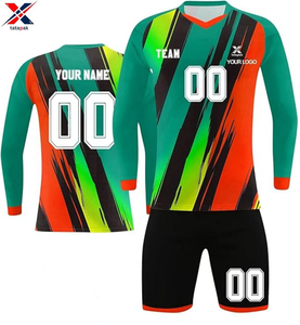 Ensemble de maillots de football pour hommes 2026, personnalisable, respirant, à manches courtes, en tissu à séchage rapide pour tenue d'équipe - Product Image 6