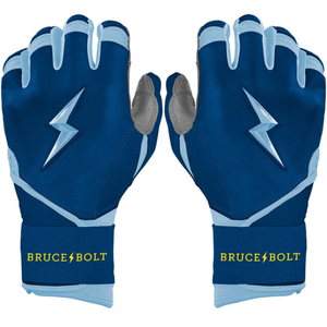 Gants de frappe de baseball professionnels antidérapants avec logo personnalisé, en cuir véritable de qualité supérieure, fermeture à scratch, écologiques - Product Image 1