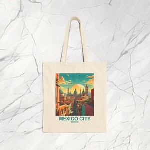 Bolsa de lona de viaje para mujer, recuerdo de la Ciudad de México, regalo, T2NA_MEMC1 - Product Image 2