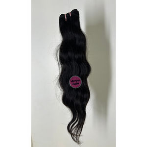 Extensions de cheveux humains indiens naturels vierges Remy Body Wave 100g, alignées sur la cuticule, qualité Arrow Exim 12A, vente en gros directe - Product Image 2