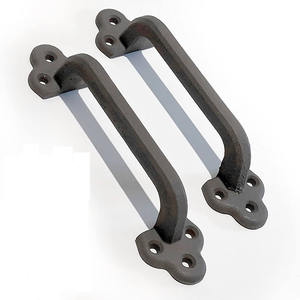 Poignée de porte d'armoire de luxe à fenêtre personnalisée poignées intérieures poignée de porte en verre noir mat en aluminium - Product Image 3