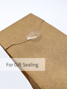 5000 piezas por bolsa sellado transparente etiqueta redonda transparente 1 pulgada/25mm PET sellos pegatina - Product Image 4