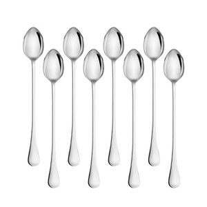 Stainless steel metal spoons for everyday use Durable metal spoons cooking and serving Heavy-duty metal spoon set for kitchen - Product Image 5