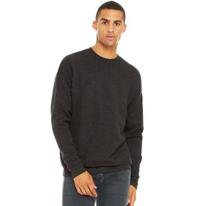 Alta calidad 100% algodón francés Terry sudaderas cuello redondo alta calidad impresión personalizada Sudadera negra - Product Image 3