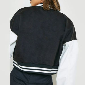 Grossiste OEM Meilleures tendances Logo personnalisé 100% vestes d'université pour femmes en molleton de coton 2025 vestes d'université pour femmes - Product Image 2