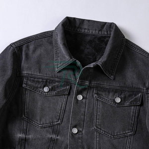 Chaqueta Vaquera Vintage para Hombre Razorts International, 100% Algodón, Transpirable, Resistente al Viento, Cierre de Botones, Color Sólido, para Otoño - Product Image 4