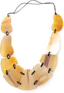 Collar de cuerno pulido natural 100% hecho a mano para mujer, tamaño personalizado, mejor regalo de venta hecho a mano de la naturaleza - Product Image 2