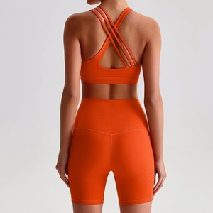 Leggings taille haute costume à manches longues vêtements d'entraînement vêtements de sport de gymnastique femmes vêtements de Fitness ensemble de Yoga - Product Image 4