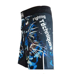 Sublimation personnalisée écologique Jiu Jitsu No-Gi Grappling Fight Shorts Motif solide Polyester extensible MMA Kickboxing Sportif - Product Image 4