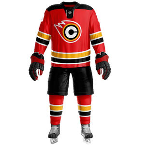 Nuevo 2025 Jersey de hockey sobre hielo Poliéster de alta calidad Unisex Adultos Uniforme Servicio OEM con logotipos de colores personalizados - Product Image 3