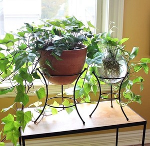 High Quality Large Indoor Outdoor Balcony Garden <b>Pot</b> Flower <b>Pots</b> Planters New Design Modern Black Metal Planter from India - Product Image 2