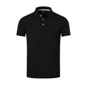 Polo d'été à manches courtes pour hommes, chemise d'affaires mince et respirante de couleur unie, tissu jersey confortable - Product Image 6