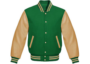 Chaqueta Letterman de Lana de Alta Calidad para Hombre, Premium, Casual, Impermeable, Transpirable, con Logotipo Frontal - Product Image 5