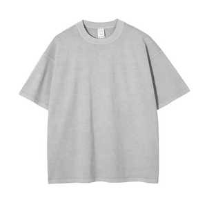 ขายตรงจากโรงงาน เสื้อยืดแขนสั้นทรงโอเวอร์ไซส์ ผ้าคอตตอน 100% หนานุ่ม สไตล์วินเทจ ล้างสีแบบแอซิด แห้งเร็ว สำหรับผู้ชาย - Product Image 1