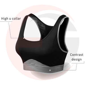 Produit chaud haut pour Impact soutien Fitness sport soutien-gorge pour Yoga Gym entraînement sans couture rembourré avant Logo maille décoration grande taille - Product Image 6