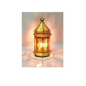 Classic Style Handmade Design Hanging <b>Moroccan</b> Lanterns <b>Light</b> Weight Shiny Metal Lantern for Hotels Restaurants - Product Image 3