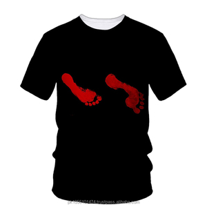 Camiseta de cuello redondo de algodón 100% de alta calidad para hombre Logotipo bordado impreso personalizable Ropa a granel personalizada - Product Image 3