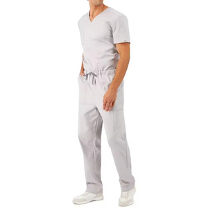 Factory Made Premium Quality Medical <b>Scrub</b> Uniforms Durable 100% Cotton <b>Scrub</b> Sets with Customizable Color & Logo OEM Service - Product Image 2