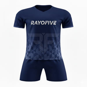 Uniforme de Fútbol Profesional para Equipo, Conjunto Deportivo Cómodo, Impreso, Transpirable, Sin Mangas, Cintura Elástica, 100% Poliéster - Product Image 1