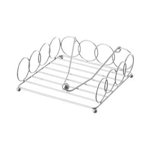 Servilletero decorativo de alambre moderno, banquete de boda para Metal, mesa de comedor, Caffey y restaurante, acabado recubierto de plata hecho a mano - Product Image 1