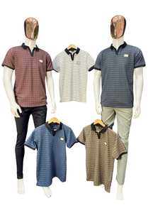 Camiseta vaquera de Estilo Vintage para hombre, cuello en V con diseño de patrón animal bordado, método de tejido no tejido - Product Image 4